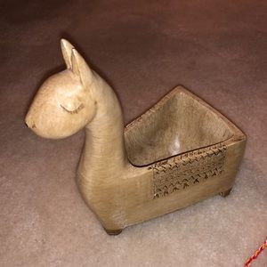 3/$20 Wooden llama home tabletop decor